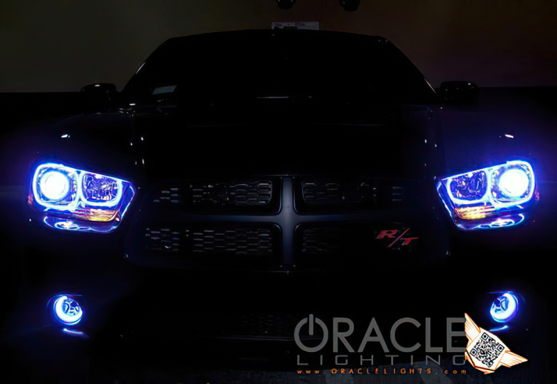 Dodge Charger Fog Light Halo Kit - ORACLE Lighting - LED, ColorSHIFT - Red - `11-`12